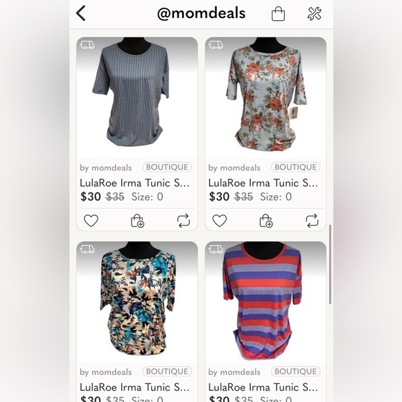 LulaRoe Irma Mid-Sleeve Stretchy High-Low Tunic Top Loose Fit Modest XXS-XS-S-M - Picture 12 of 13